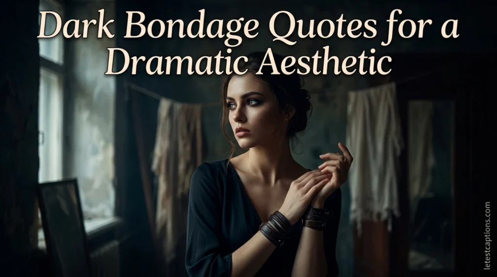Dark Bondage Quotes for a Dramatic Aesthetic