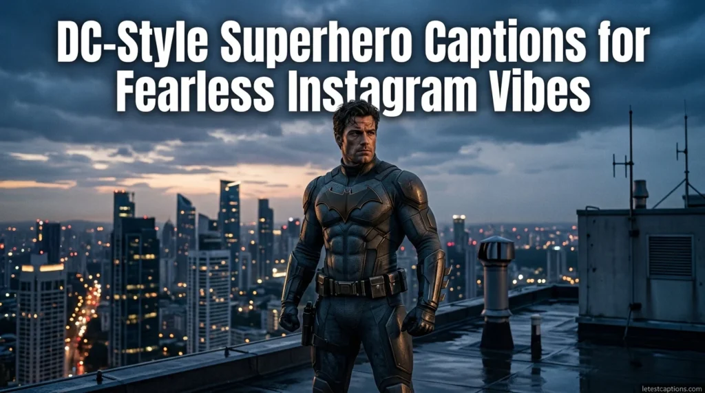 DC-Style Superhero Captions for Fearless Instagram Vibes
