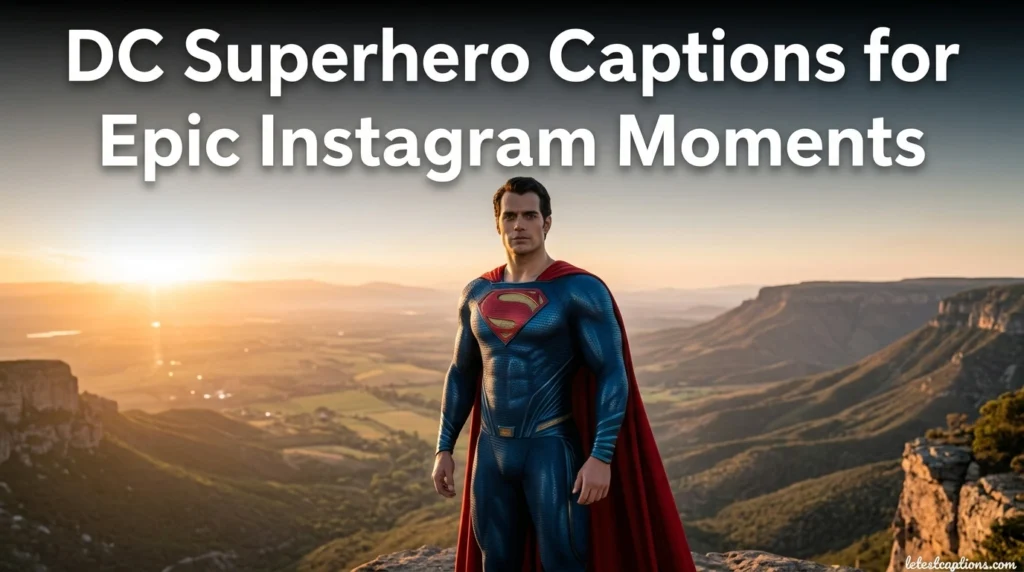 DC Superhero Captions for Epic Instagram Moments