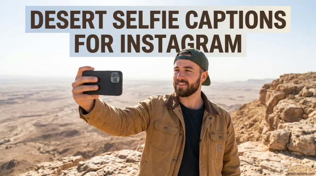 Desert Selfie Captions for Instagram