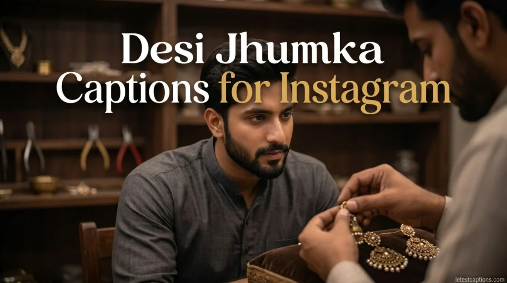 Desi Jhumka Captions for Instagram