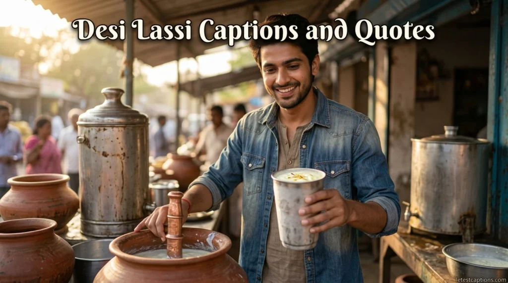 Desi Lassi Captions and Quotes