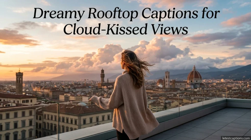 Dreamy Rooftop Captions for Cloud-Kissed Views