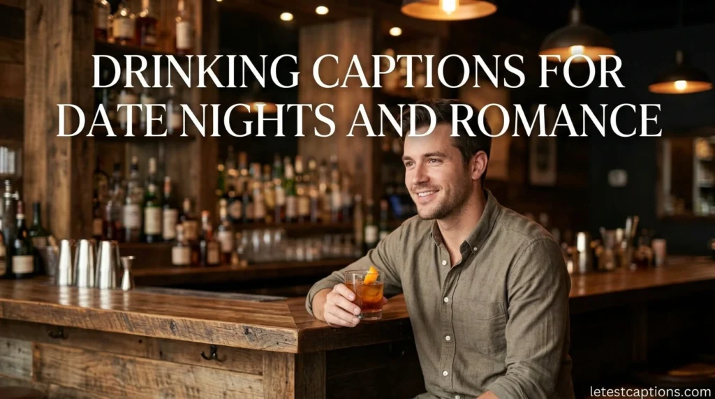 Drinking Captions for Date Nights and Romance