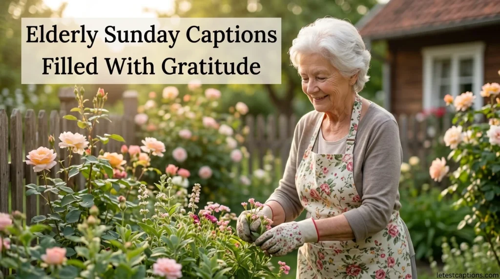Elderly Sunday Captions Filled With Gratitude