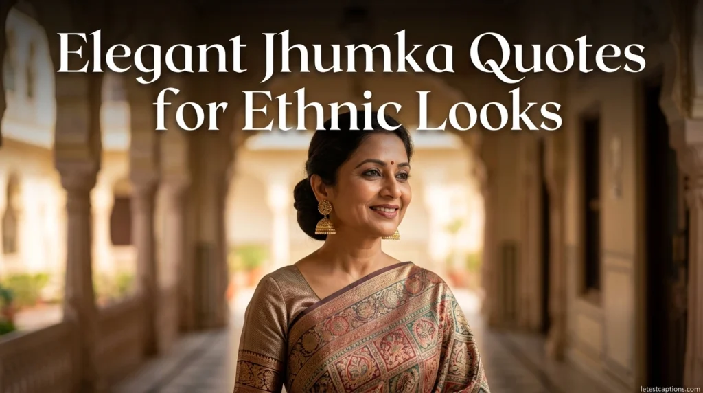 Elegant Jhumka Quotes for Ethnic Looks