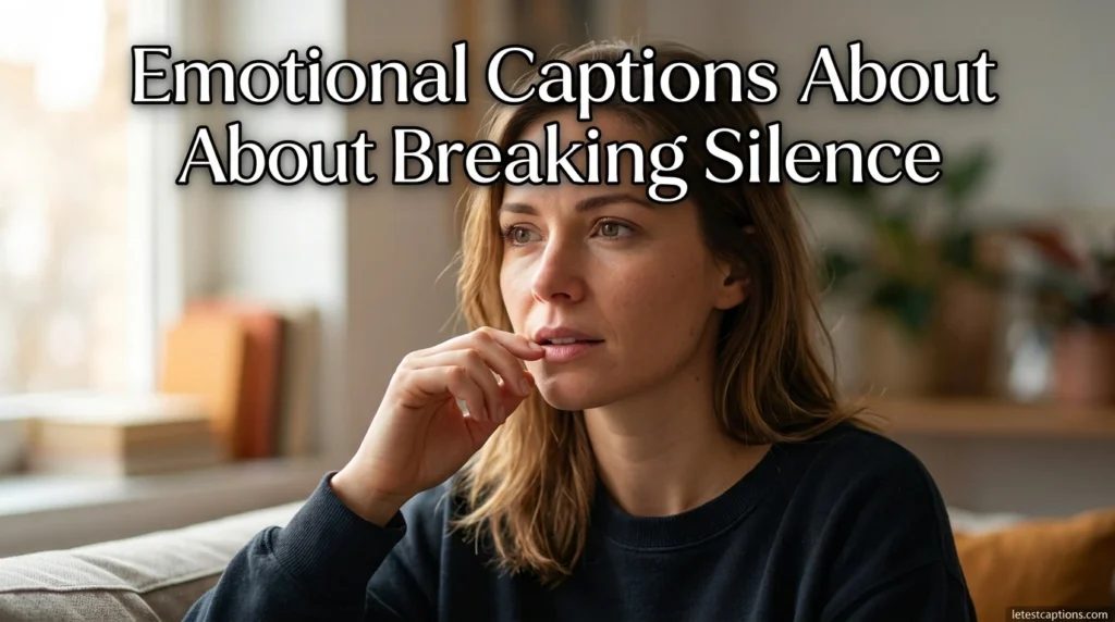 Emotional Captions About Breaking Silence