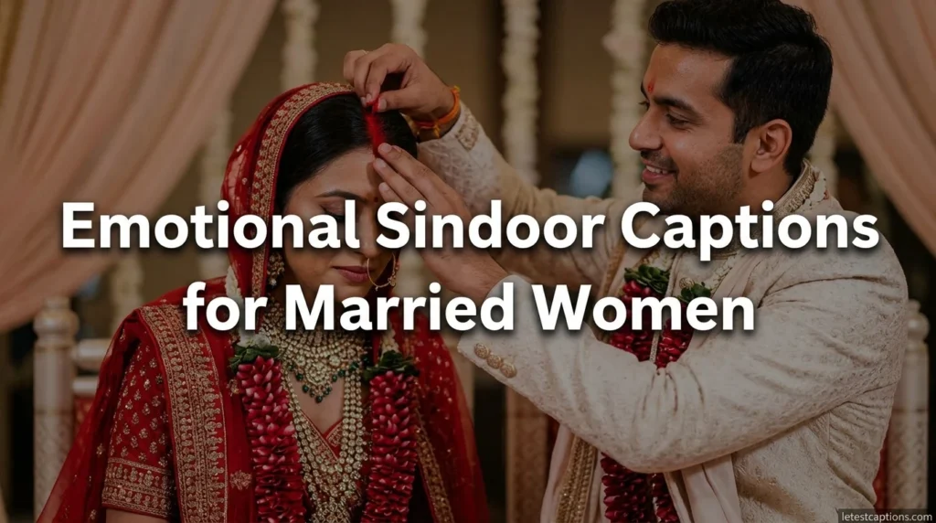 Emotional Sindoor Captions for Married Women