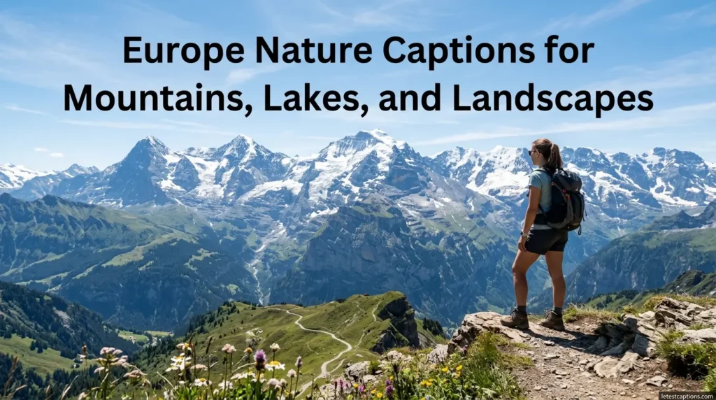 Europe Nature Captions for Mountains, Lakes, and Landscapes