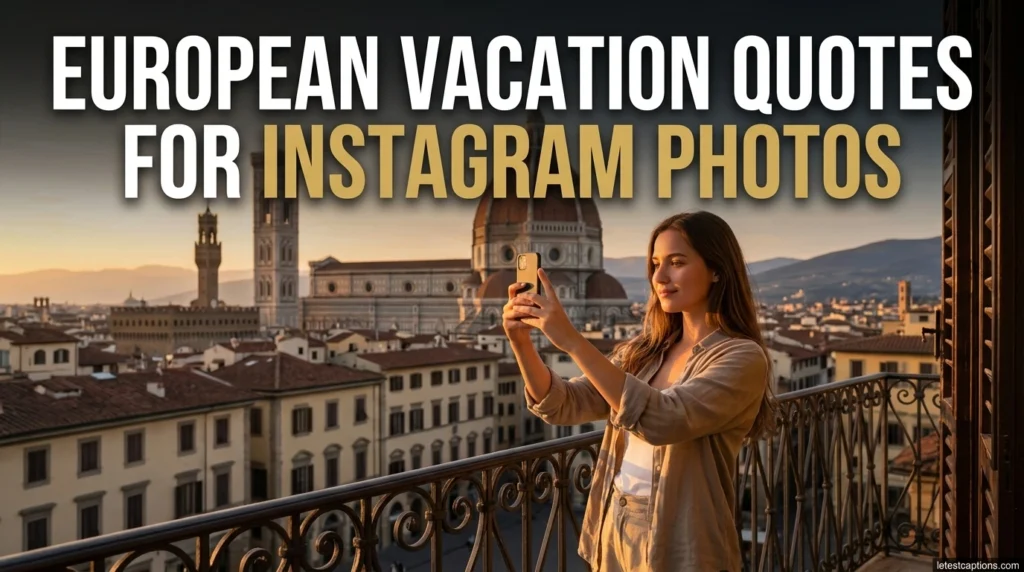 European Vacation Quotes for Instagram Photos