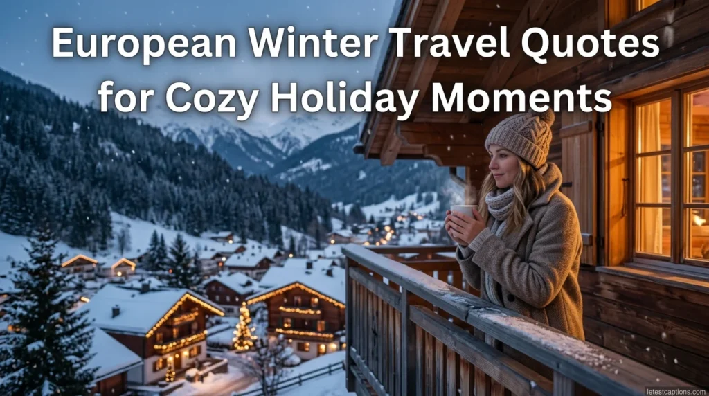 European Winter Travel Quotes for Cozy Holiday Moments