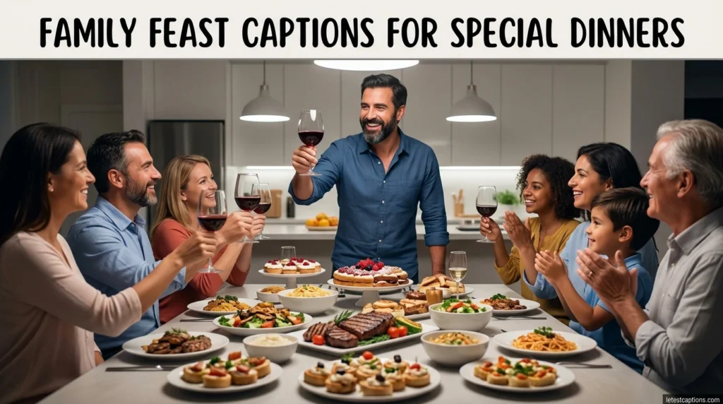 Family Feast Captions for Special Dinners