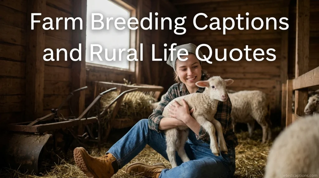 Farm Breeding Captions and Rural Life Quotes