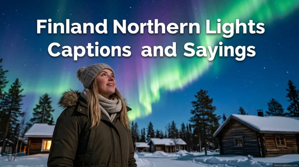 Finland Northern Lights Captions and Sayings