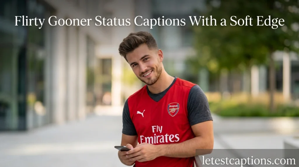 Flirty Gooner Status Captions With a Soft Edge