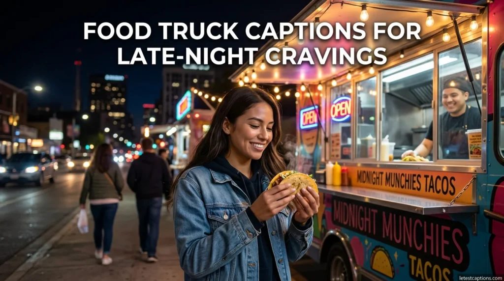 Food Truck Captions for Late-Night Cravings