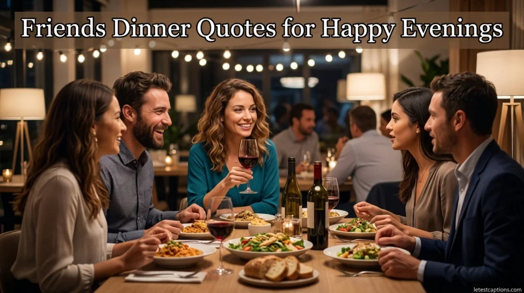 Friends Dinner Quotes for Happy Evenings