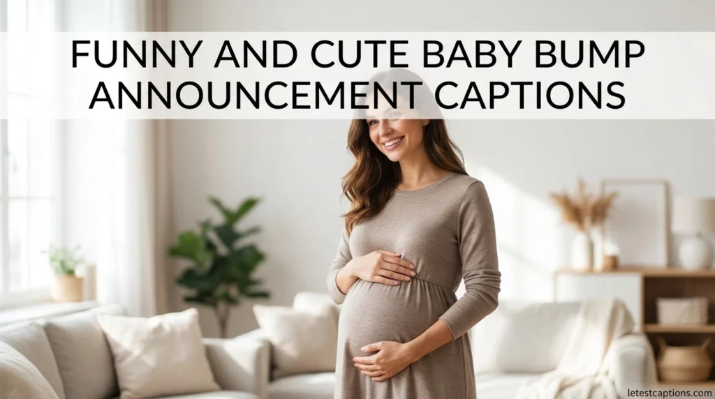 Funny and Cute Baby Bump Announcement Captions