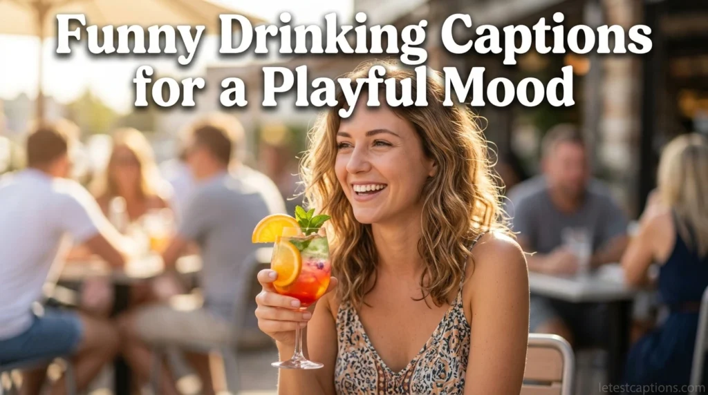Funny Drinking Captions for a Playful Mood