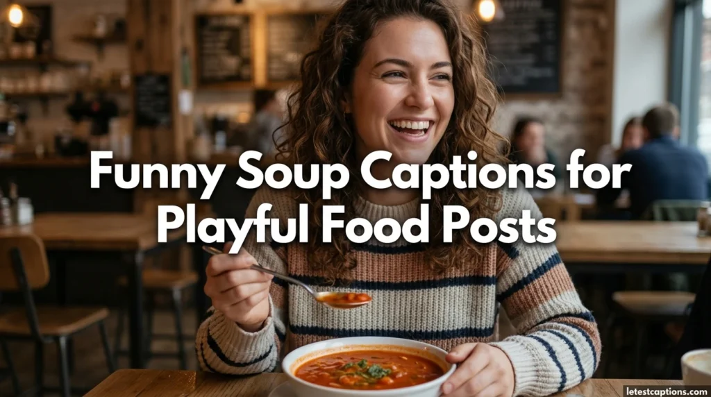 Funny Soup Captions for Playful Food Posts