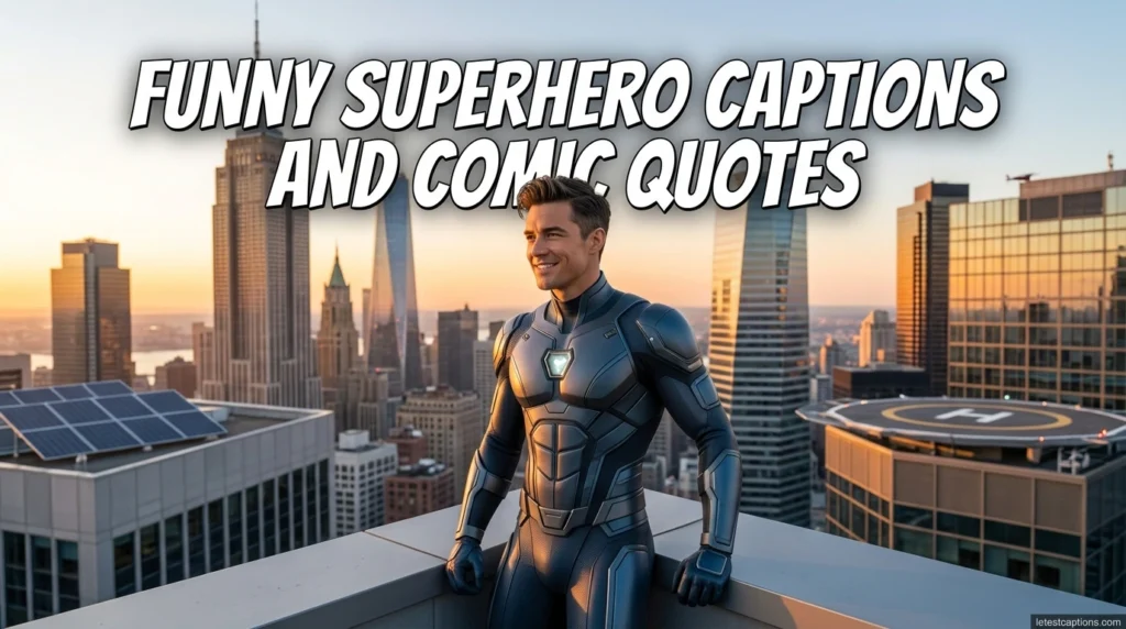 Funny Superhero Captions and Comic Quotes