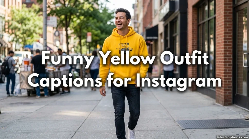 Funny Yellow Outfit Captions for Instagram