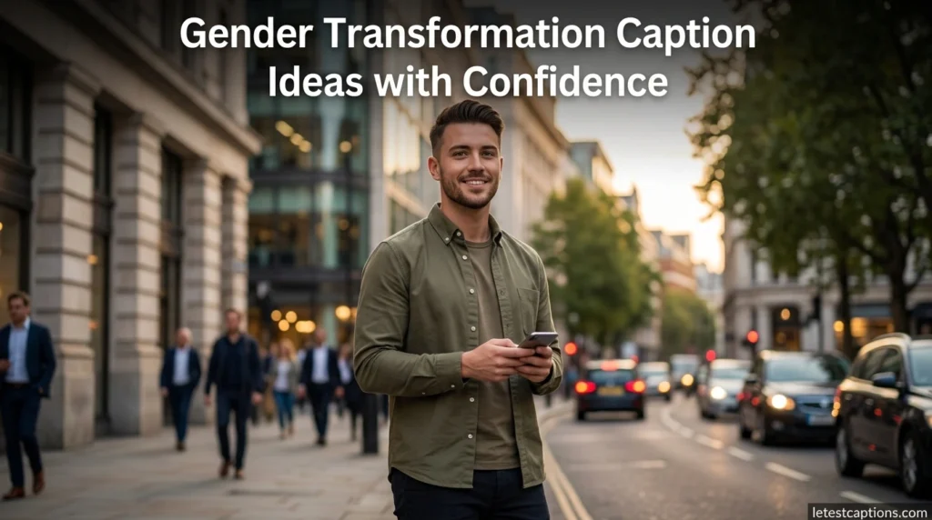 Gender Transformation Caption Ideas with Confidence