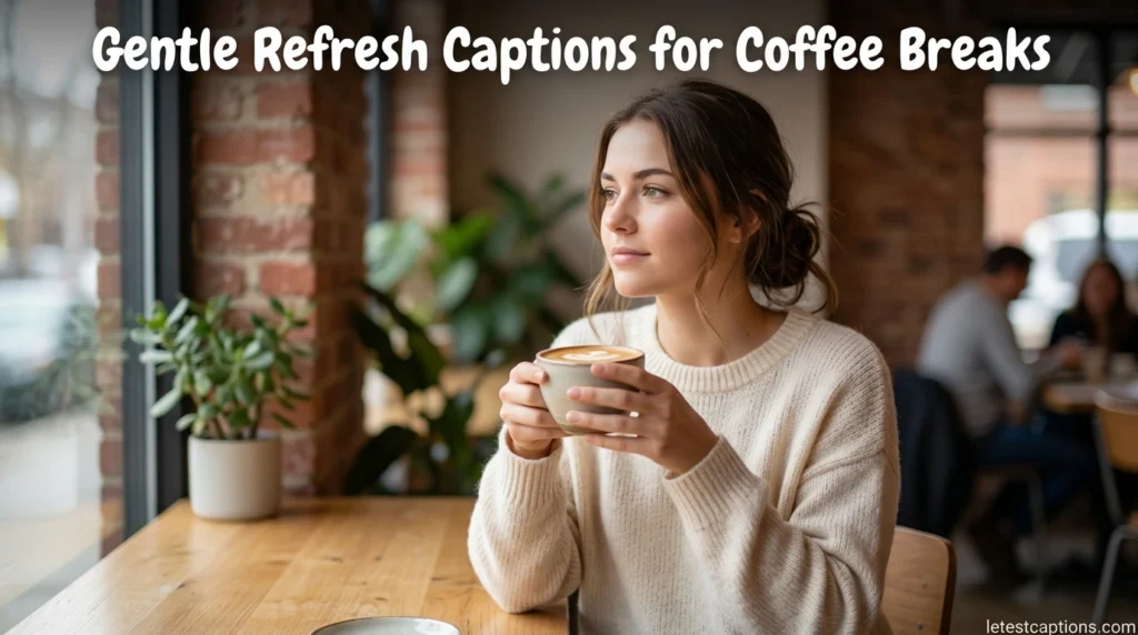 Gentle Refresh Captions for Coffee Breaks
