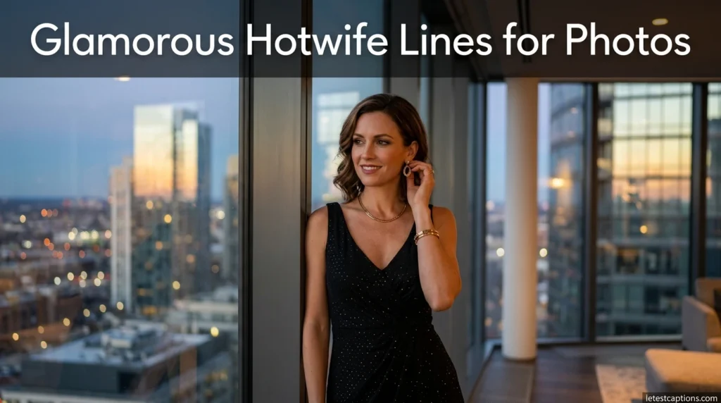 Glamorous Hotwife Lines for Photos