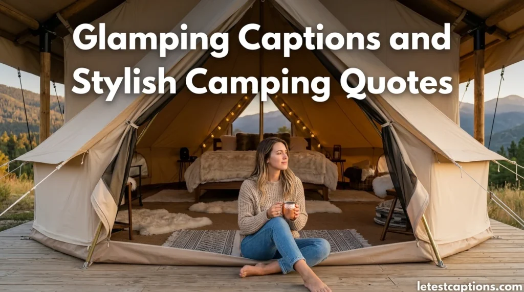Glamping Captions and Stylish Camping Quotes