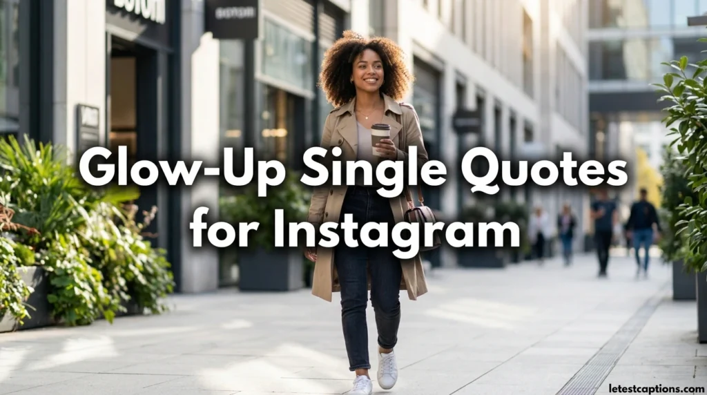Glow-Up Single Quotes for Instagram