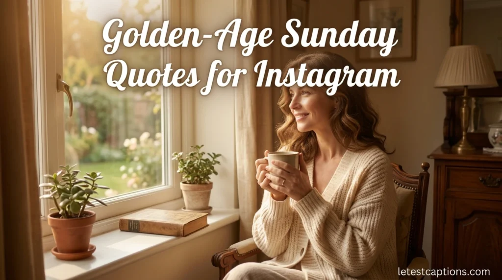 Golden-Age Sunday Quotes for Instagram