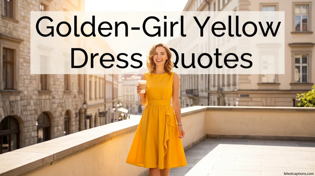Golden-Girl Yellow Dress Quotes
