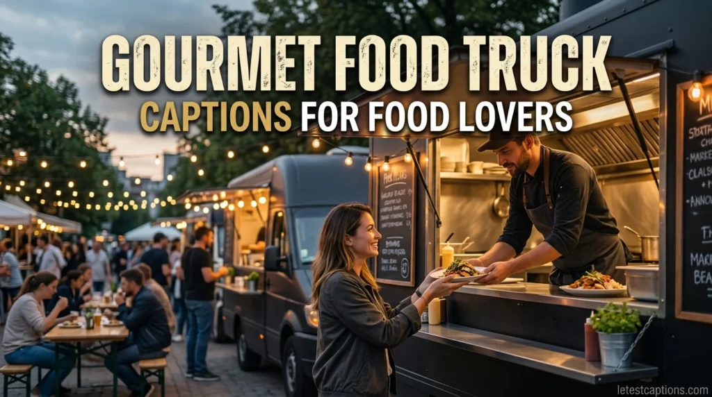 Gourmet Food Truck Captions for Food Lovers