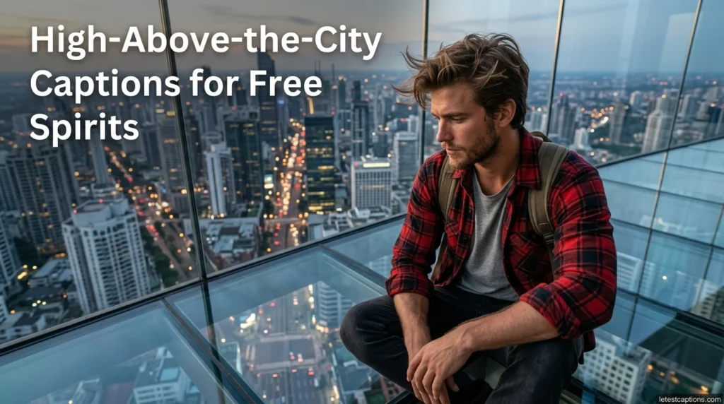 High-Above-the-City Captions for Free Spirits