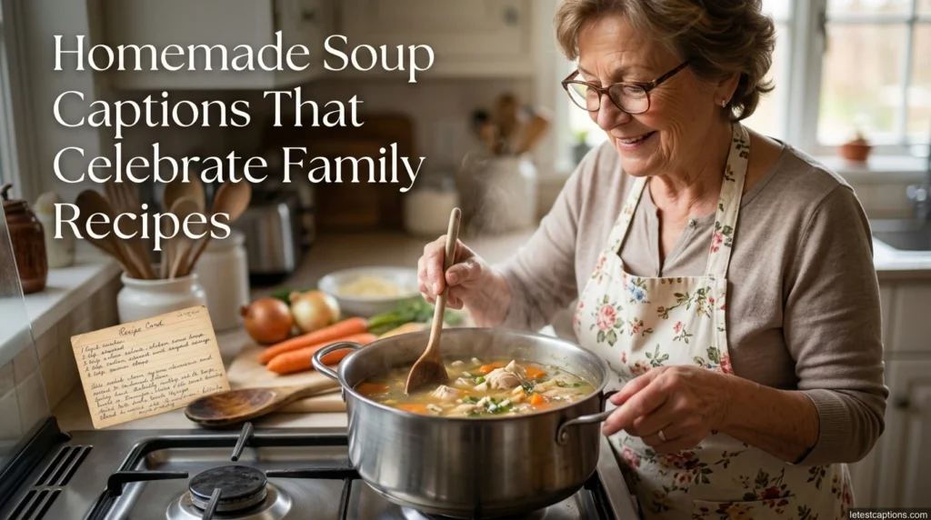 Homemade Soup Captions That Celebrate Family Recipes