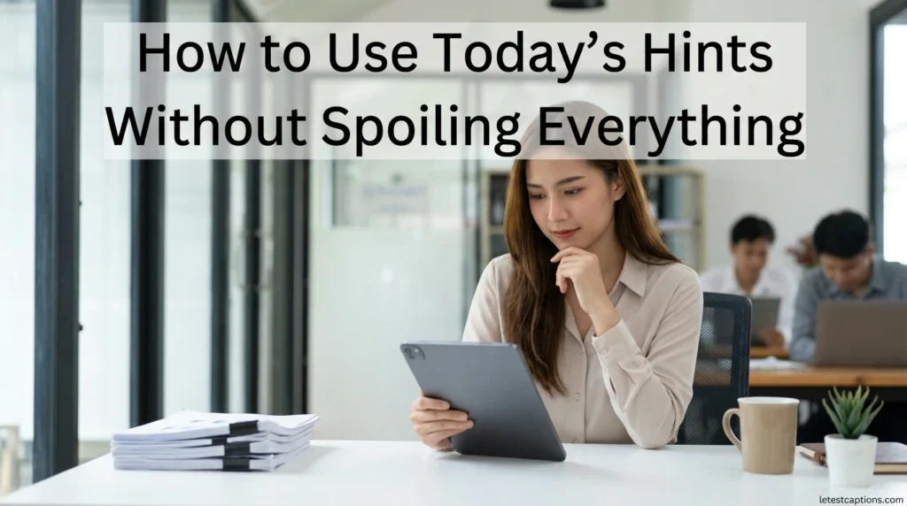 How to Use Today’s Hints Without Spoiling Everything