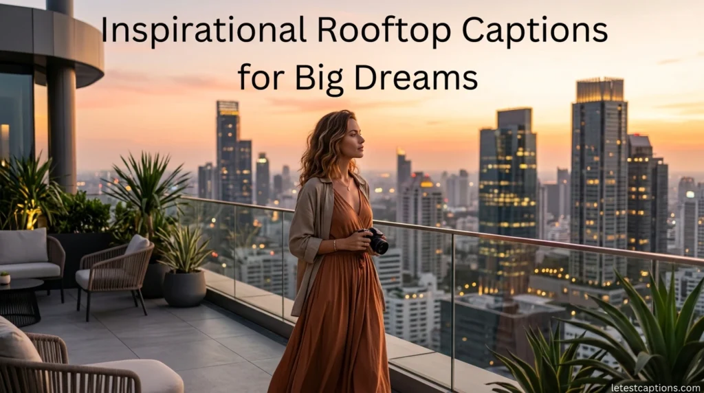 Inspirational Rooftop Captions for Big Dreams