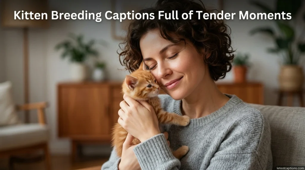 Kitten Breeding Captions Full of Tender Moments