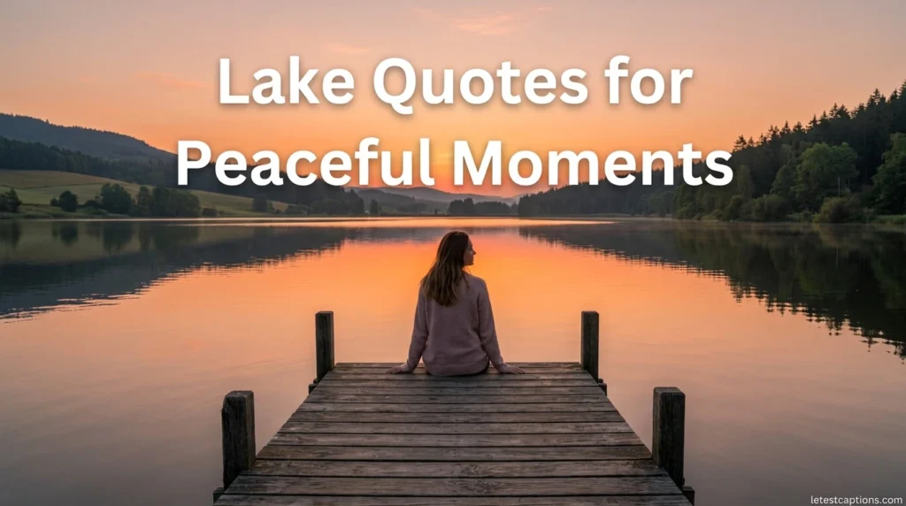 Lake Quotes for Peaceful Moments