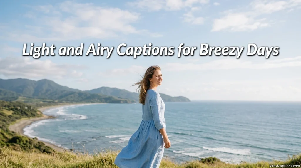 Light and Airy Captions for Breezy Days