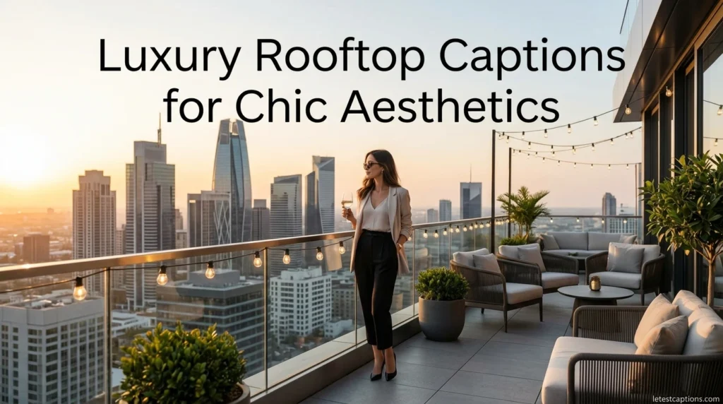 Luxury Rooftop Captions for Chic Aesthetics