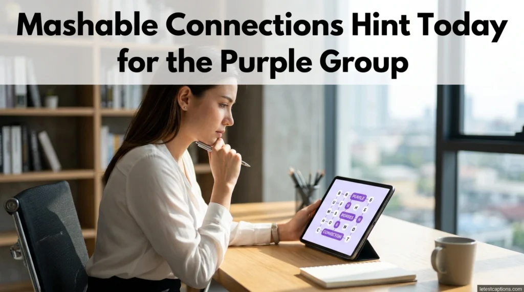 Mashable Connections Hint Today for the Purple Group