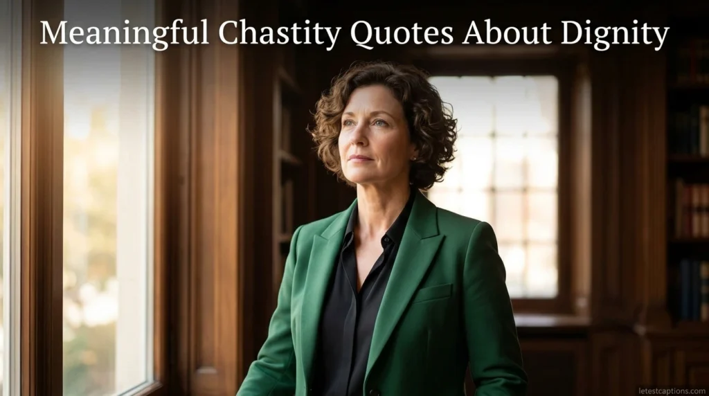 Meaningful Chastity Quotes About Dignity