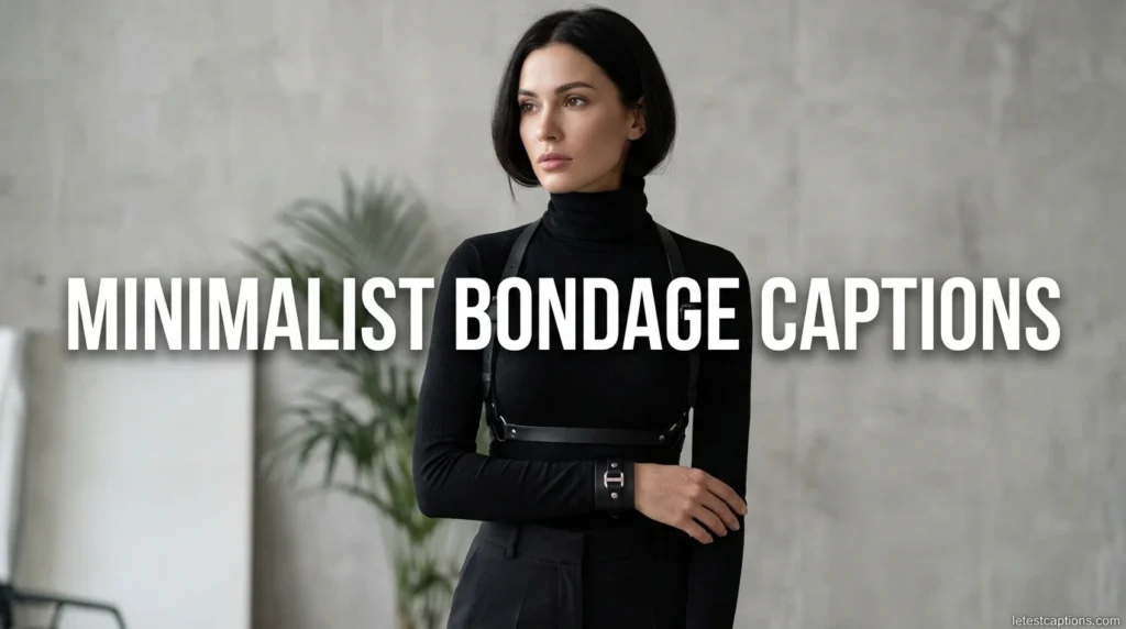 Minimalist Bondage Captions