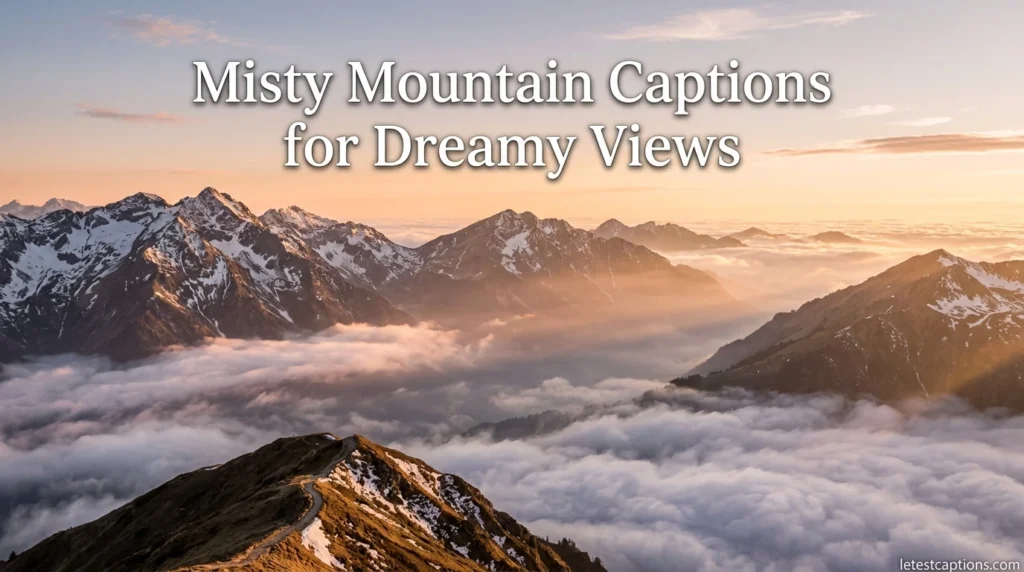 Misty Mountain Captions for Dreamy Views
