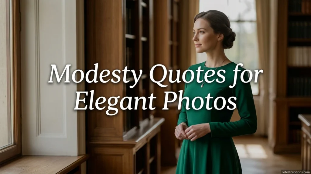 Modesty Quotes for Elegant Photos
