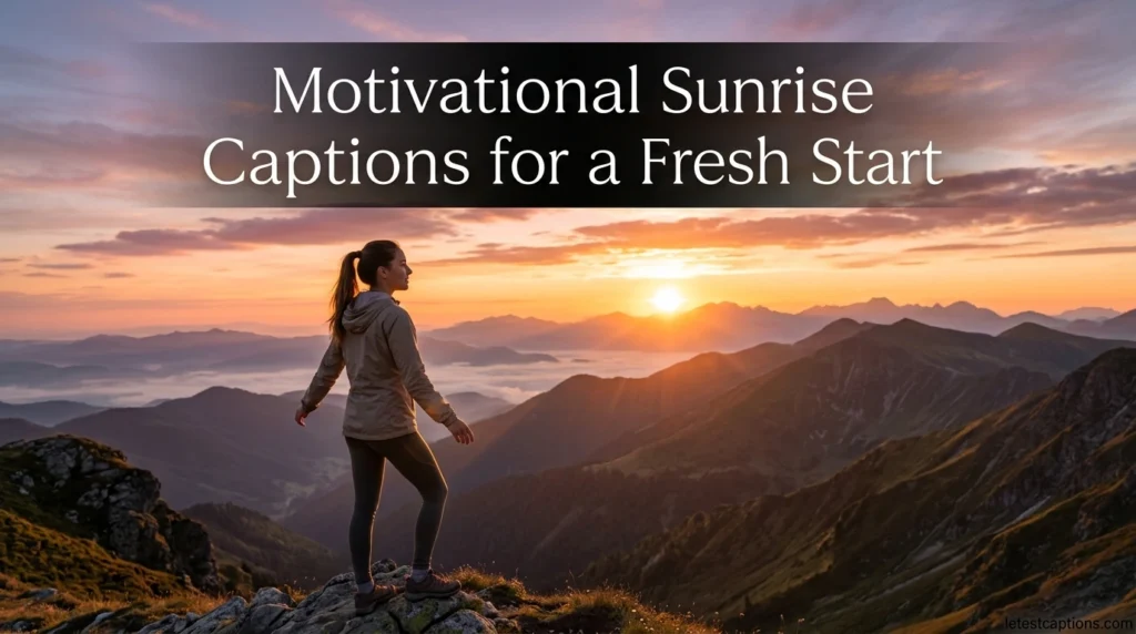 Motivational Sunrise Captions for a Fresh Start