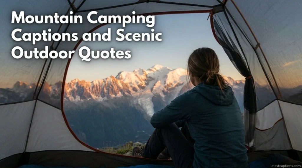 Mountain Camping Captions and Scenic Outdoor Quotes