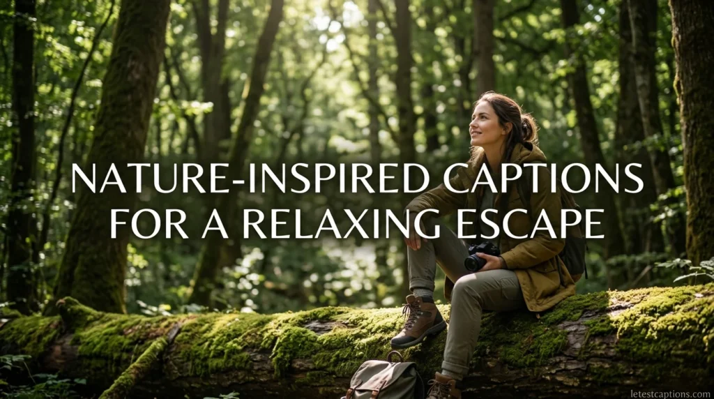 Nature-Inspired Captions for a Relaxing Escape